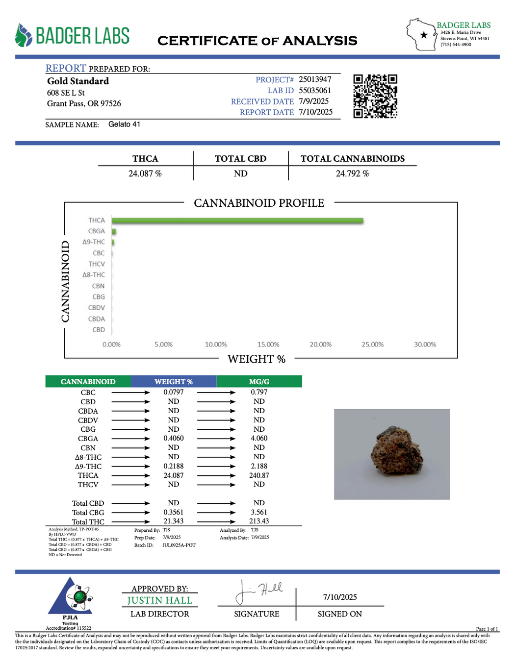 Gelato 41 - THCA BULK FLOWER - CLASSIC RESERVE