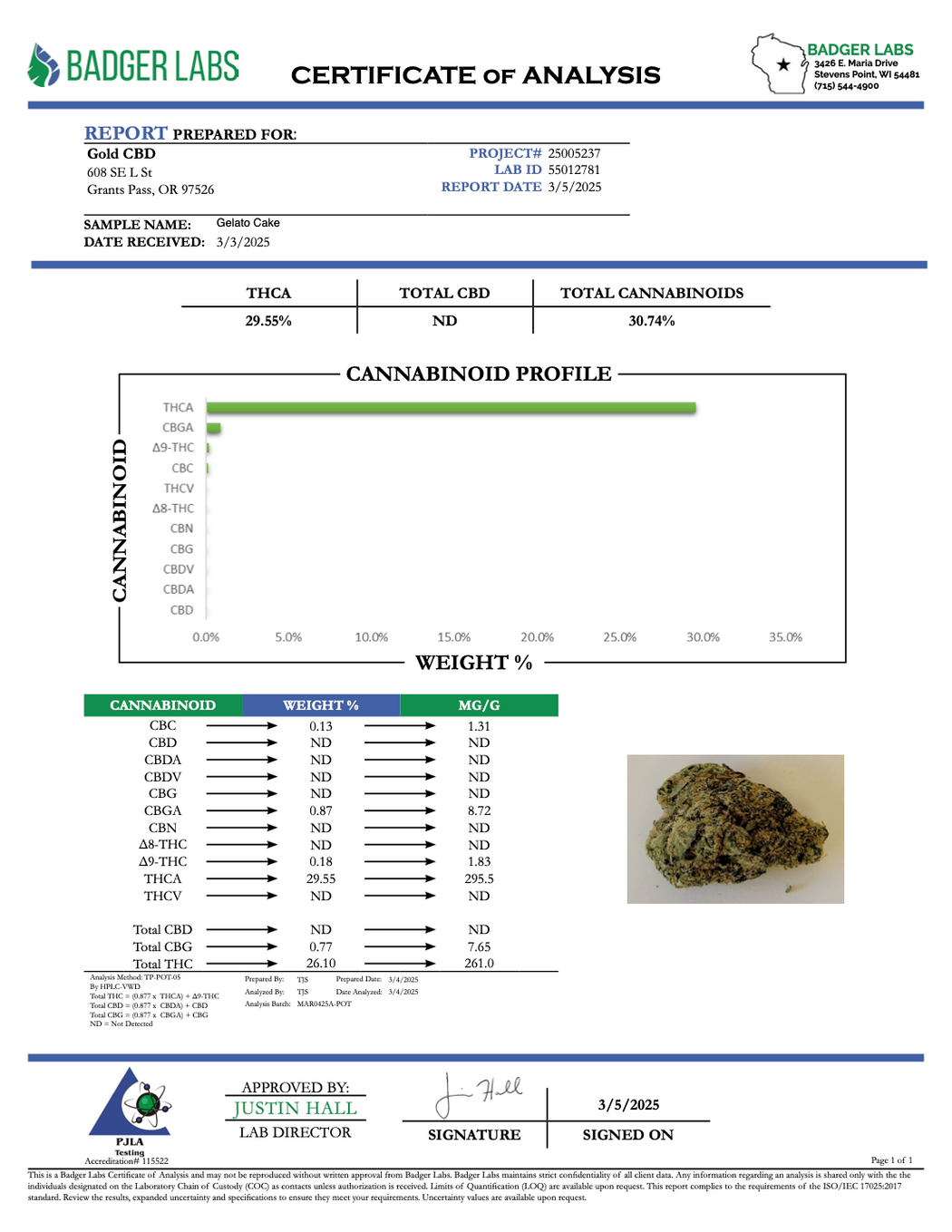 Gelato Cake - THCA FLOWER - TOP SHELF