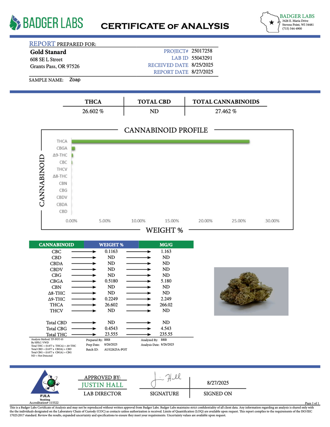 Zoap - Gold Nuggets - THCa Flower TOP SHELF SMALLS