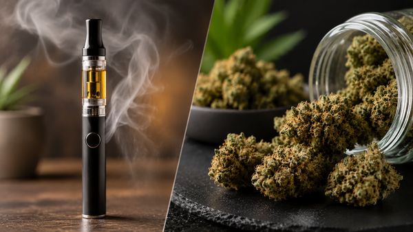 Vape pen and cannabis flower comparison for vape pen vs. flower high