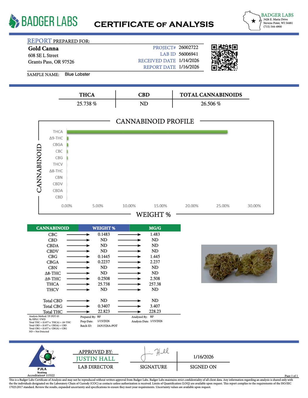 Blue Lobster - THCA BULK FLOWER - TOP SHELF SMALLS