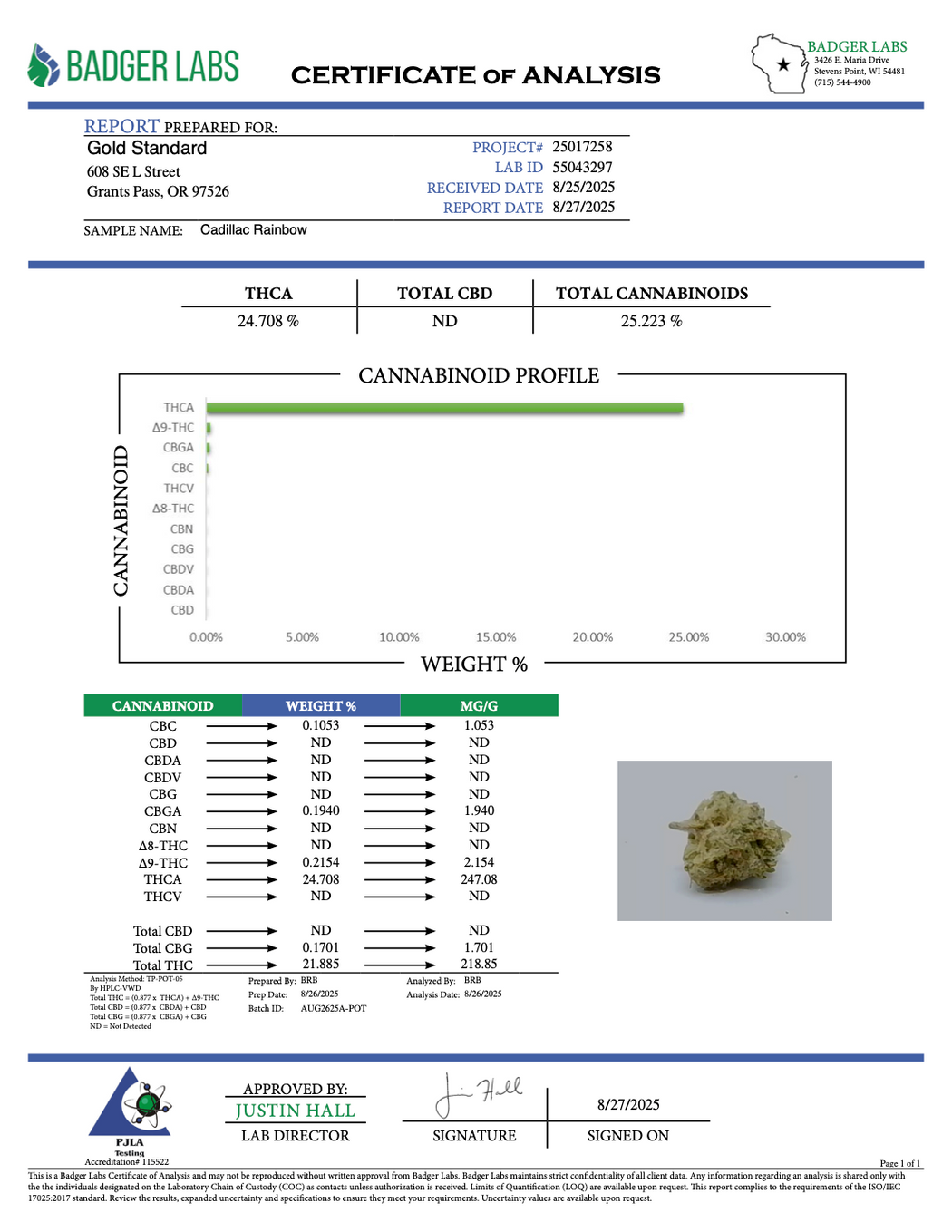 Cadillac Rainbow - Gold Nuggets - THCa Flower TOP SHELF SMALLS