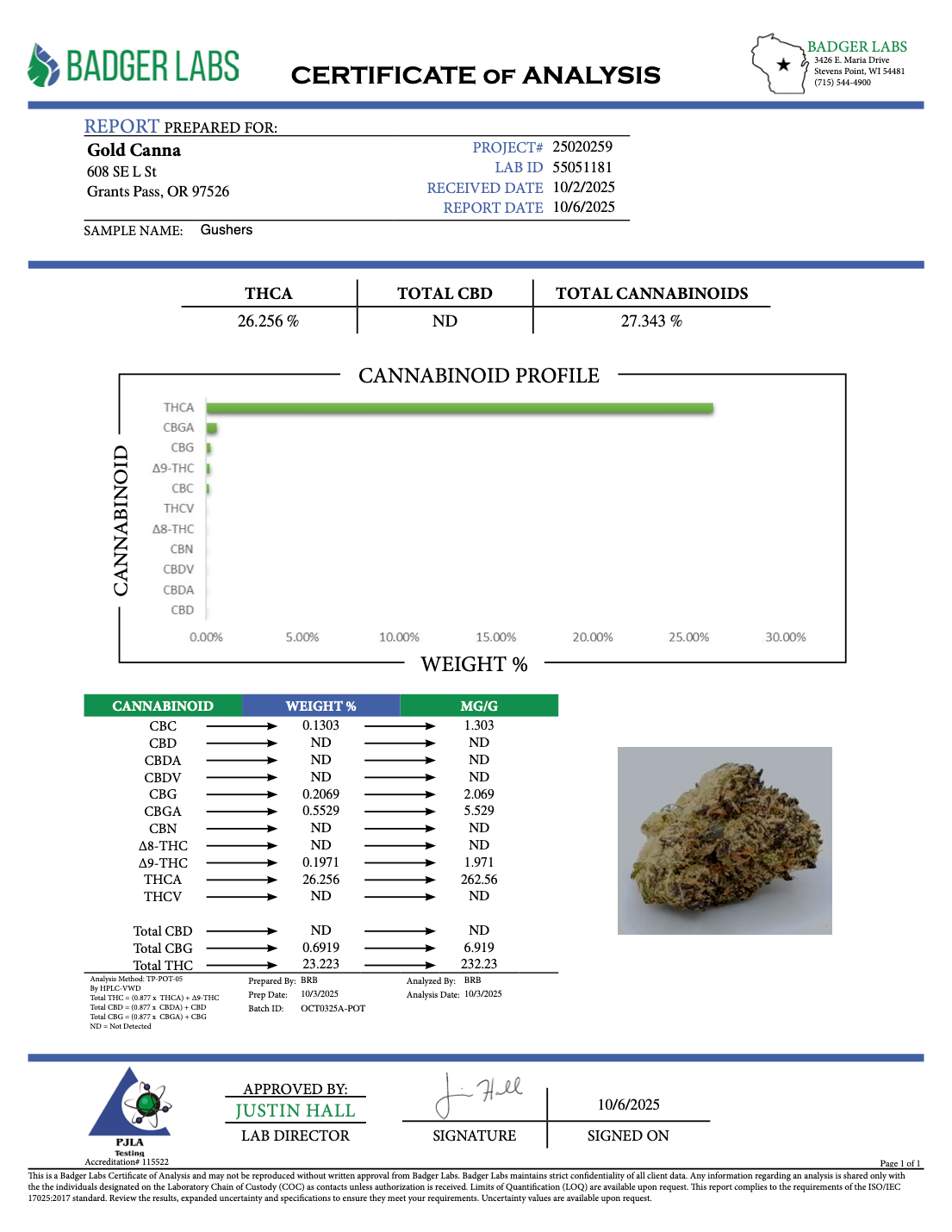 Gushers - THCA Flower - Greenhouse Gold Nuggets
