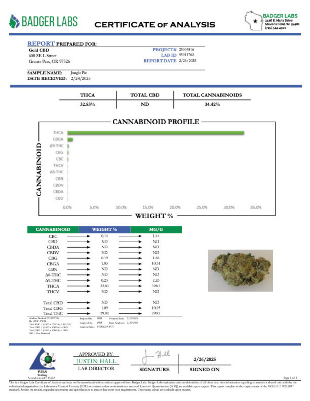 Jungle Pie - THCA Flower - Greenhouse Top Cut