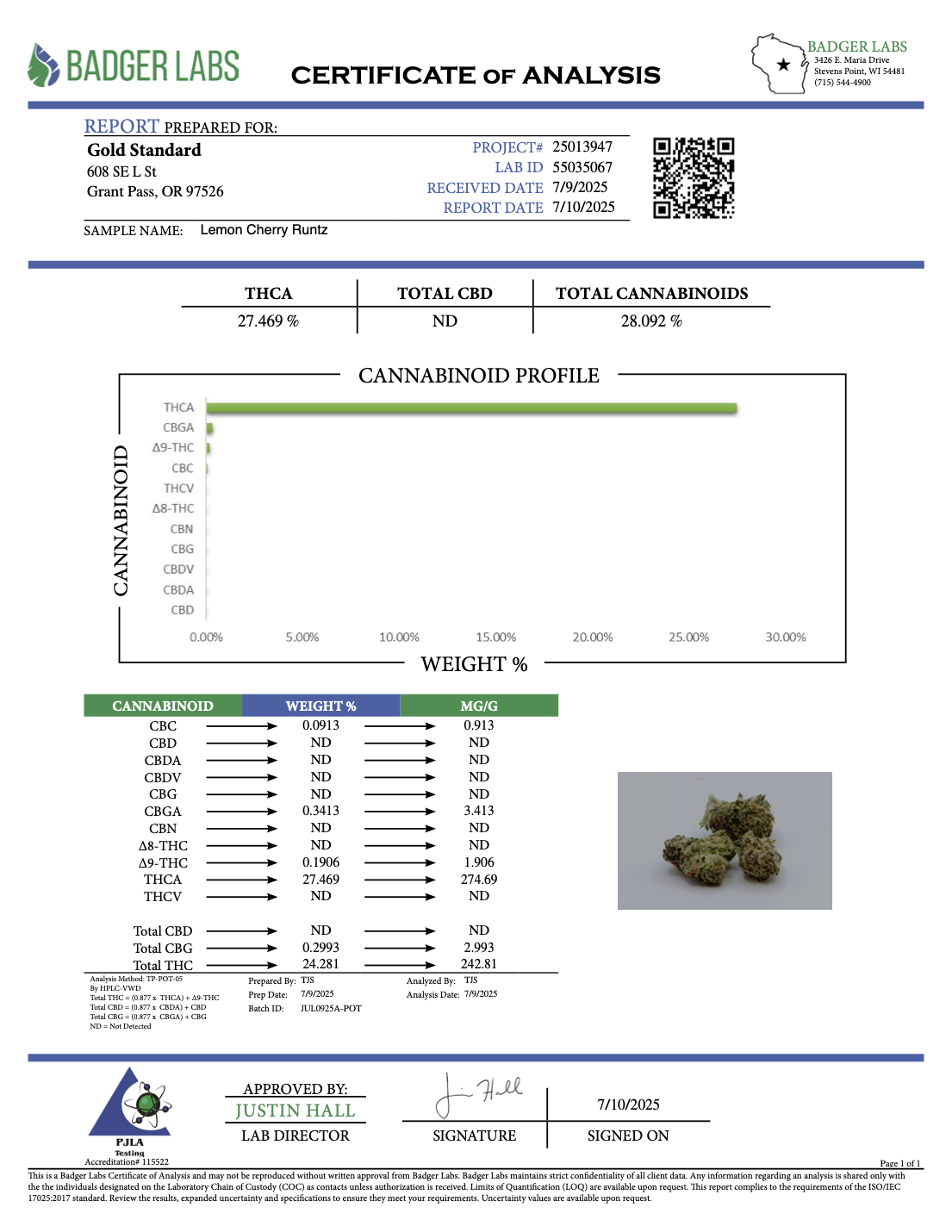 Lemon Cherry Runtz - THCA Flower - Indoor Exotic
