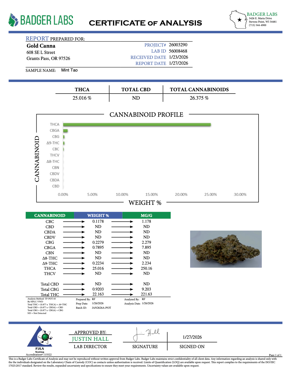Mint Tao - THCA BULK Flower - Greenhouse Smalls