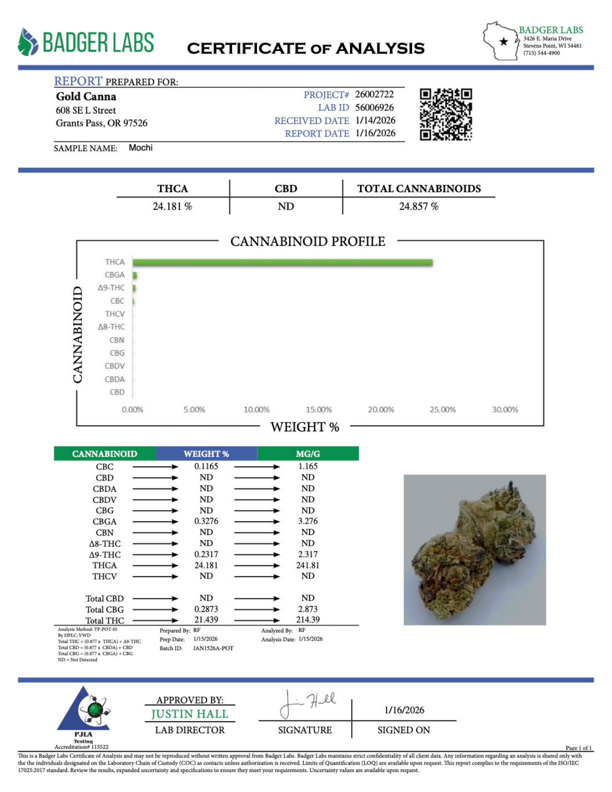 Mochi - THCA Flower - Sungrown Gold Nuggets