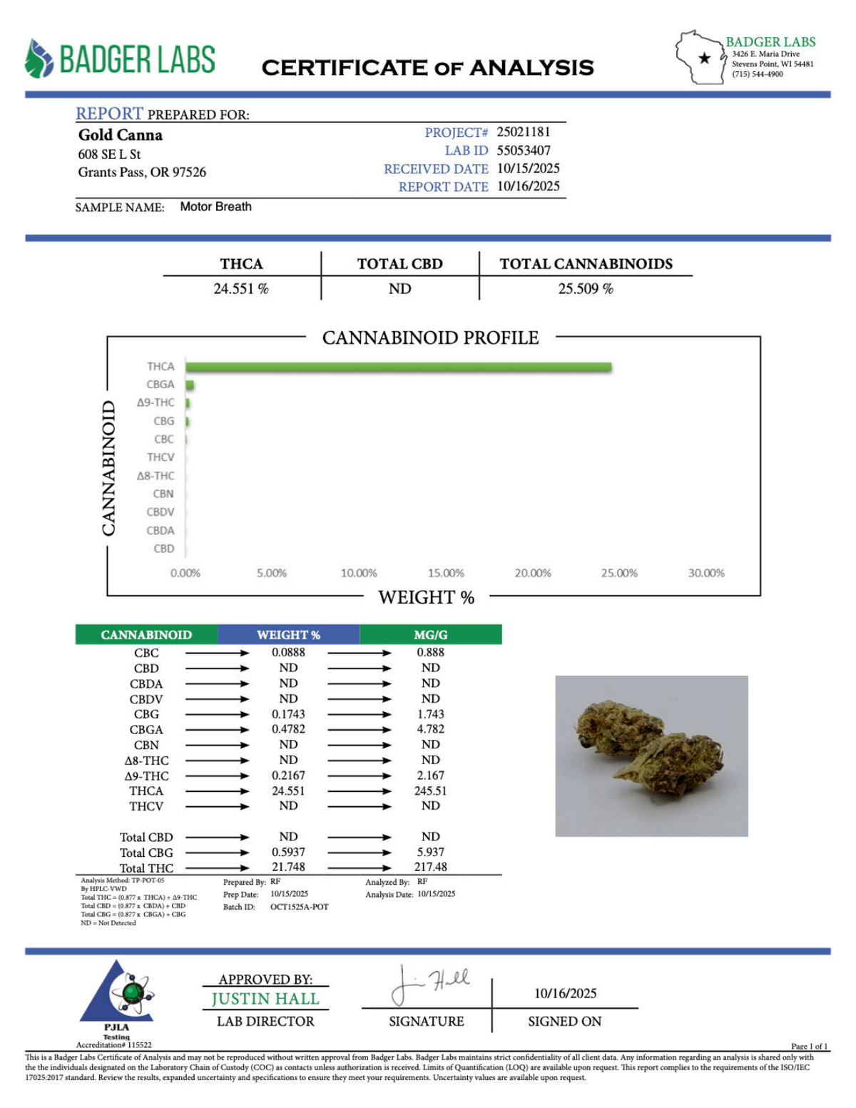Motor Breath - THCA Flower - Sungrown Gold Nuggets