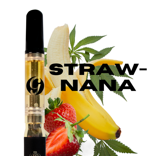 Strawberry Banana CBD Cartridge - 450mg Vape Juice | Gold Canna