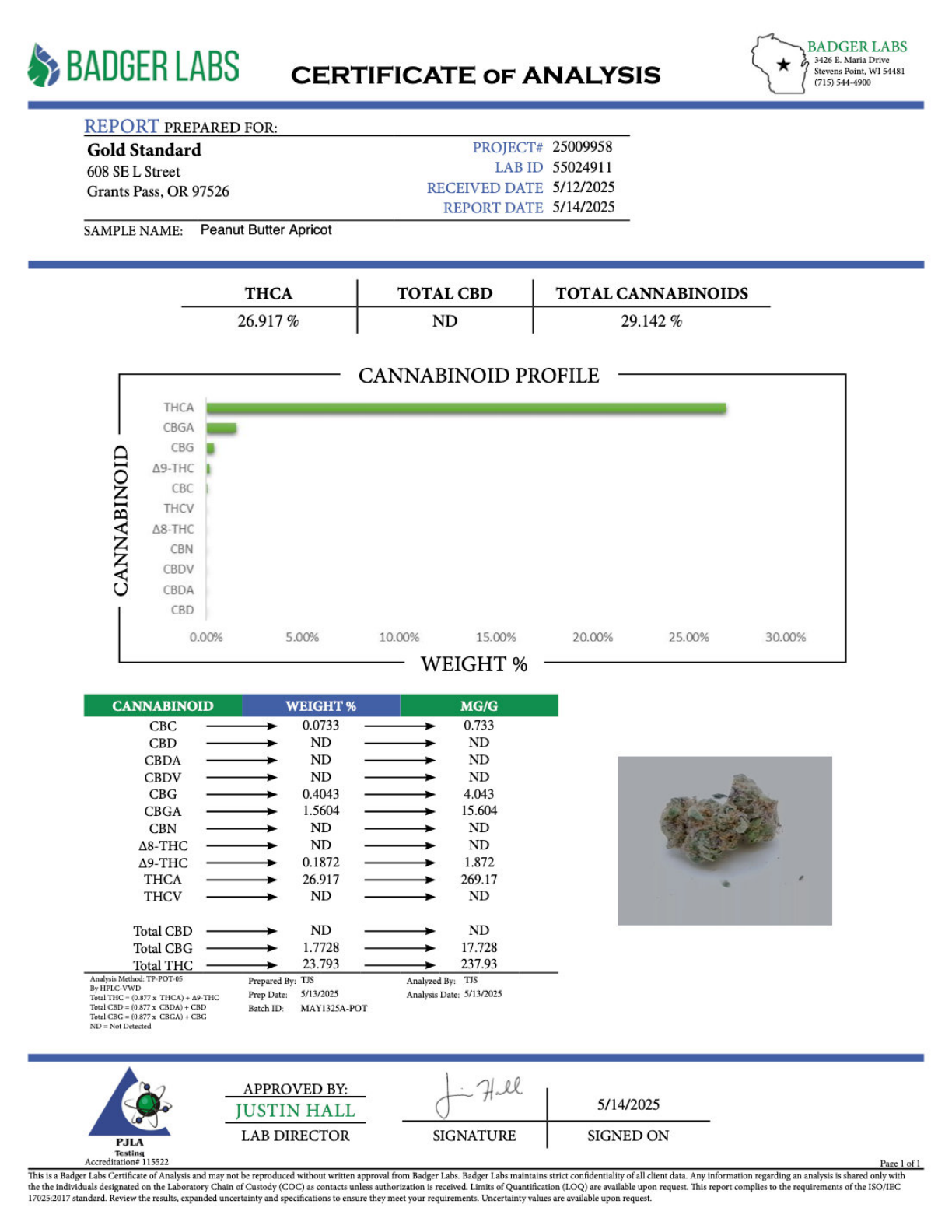 Peanut Butter Apricot - THCA BULK Flower - Indoor Exotic