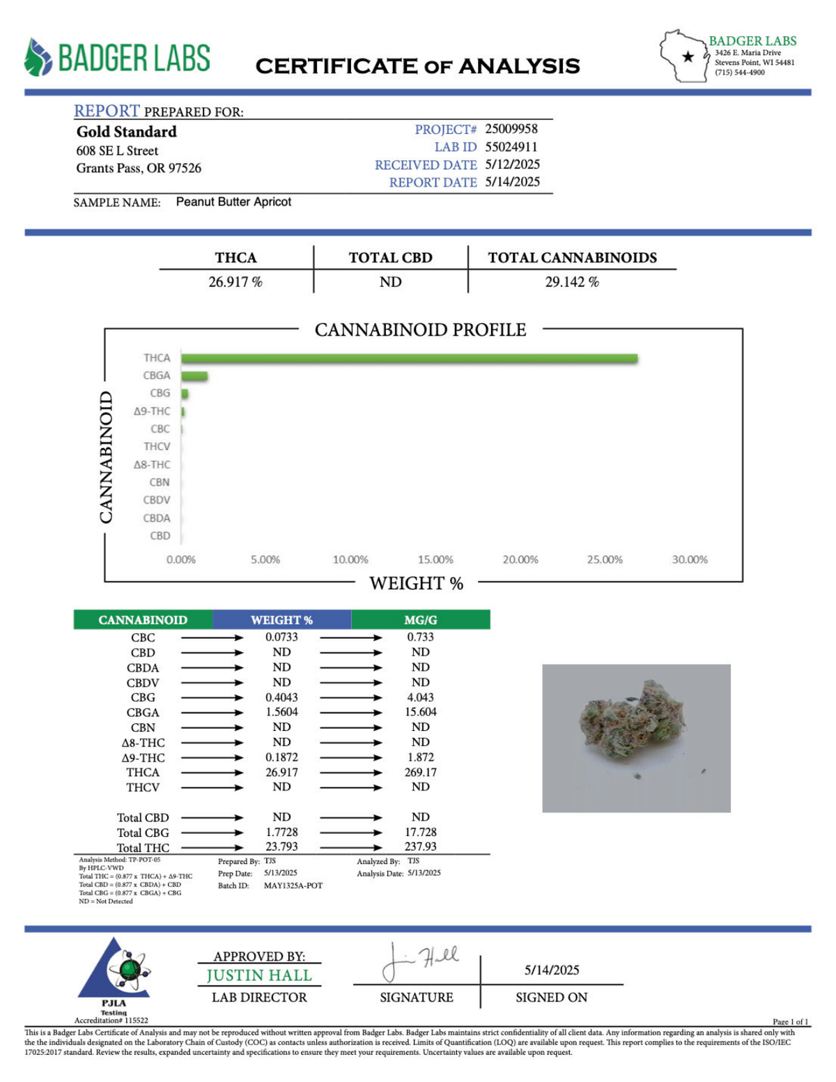 Peanut Butter Apricot - THCA BULK Flower - Indoor Exotic