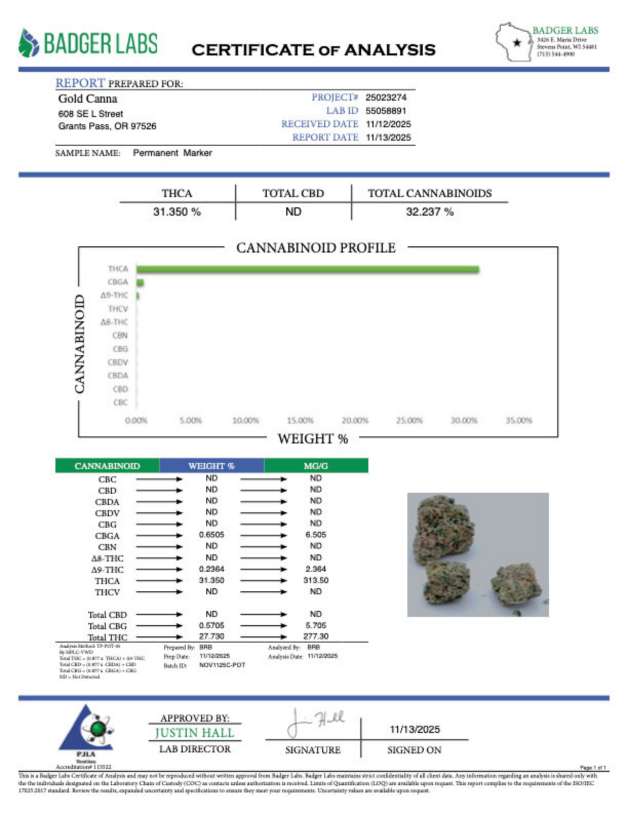 Permanent Marker - THCA BULK Flower - Indoor Exotic