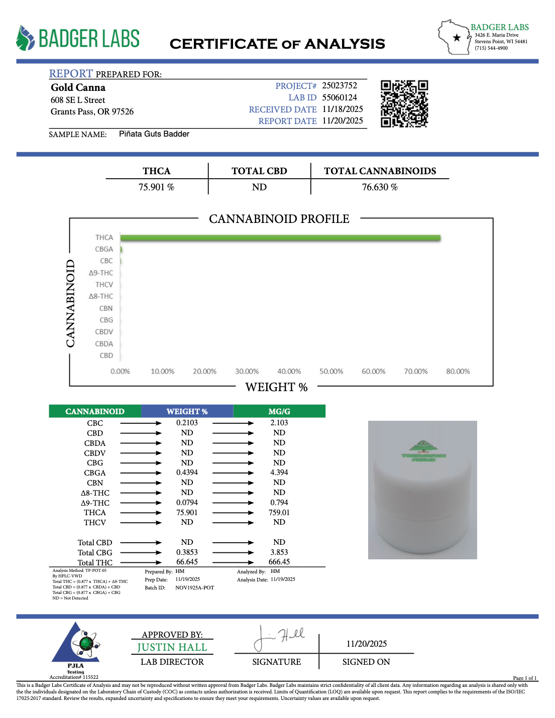 Pinata Guts - THCA BULK Badder Concentrate