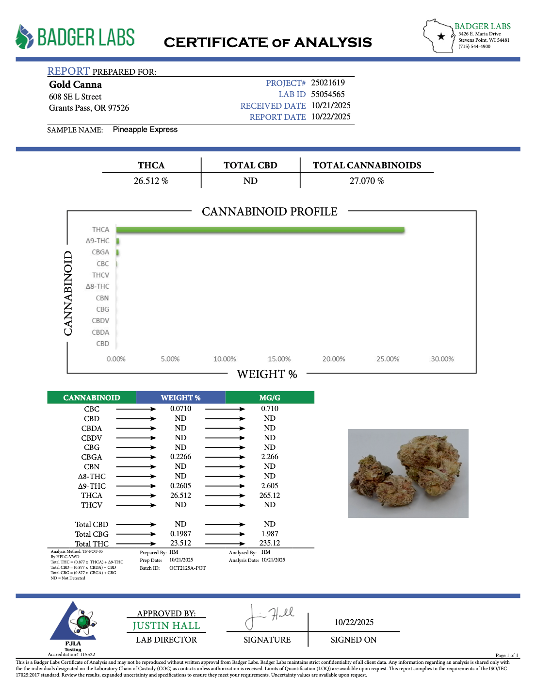 Pineapple Express - THCA BULK Flower - Greenhouse Smalls