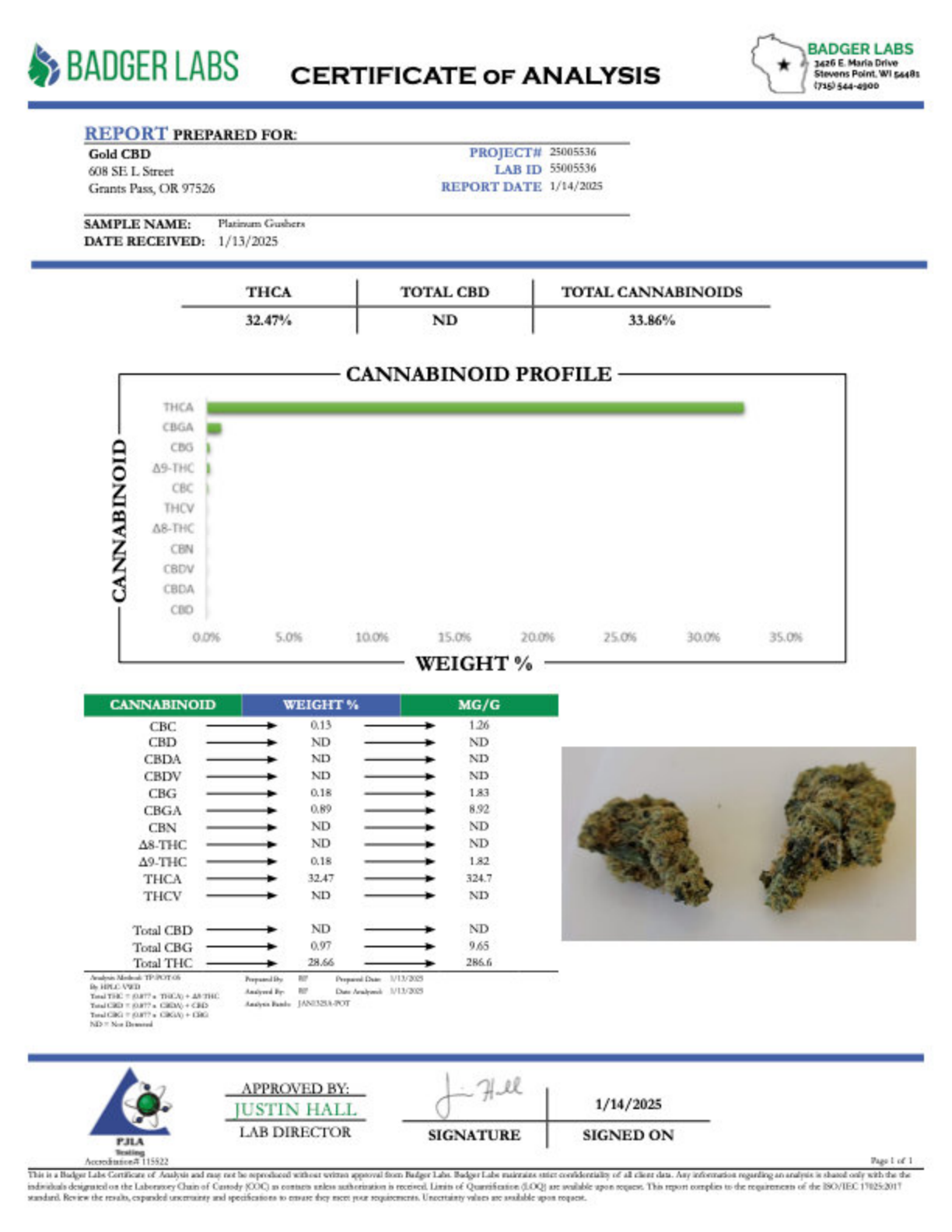 Platinum Gushers - THCA BULK Flower - Greenhouse