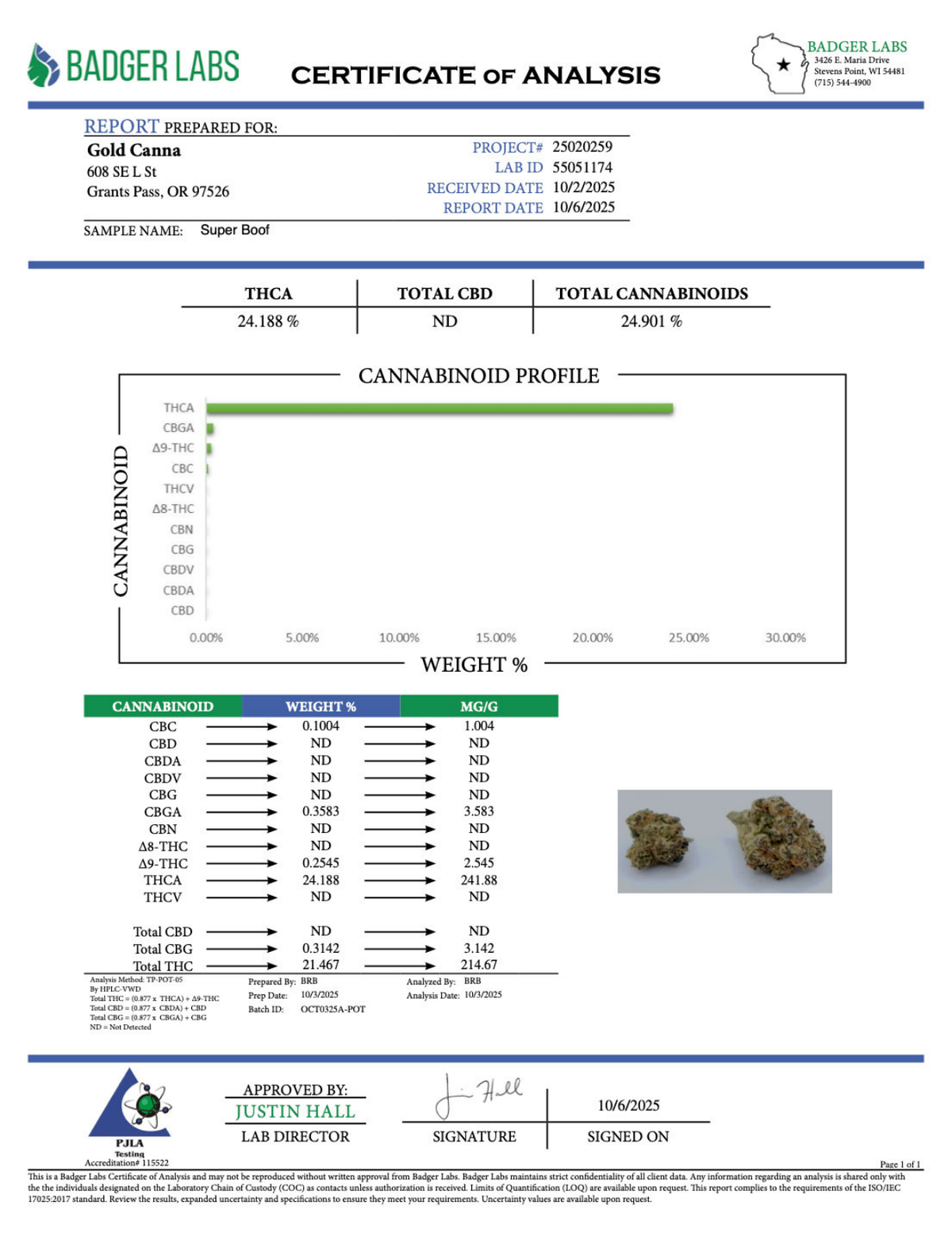 Super Boof - THCA BULK Flower - Sungrown