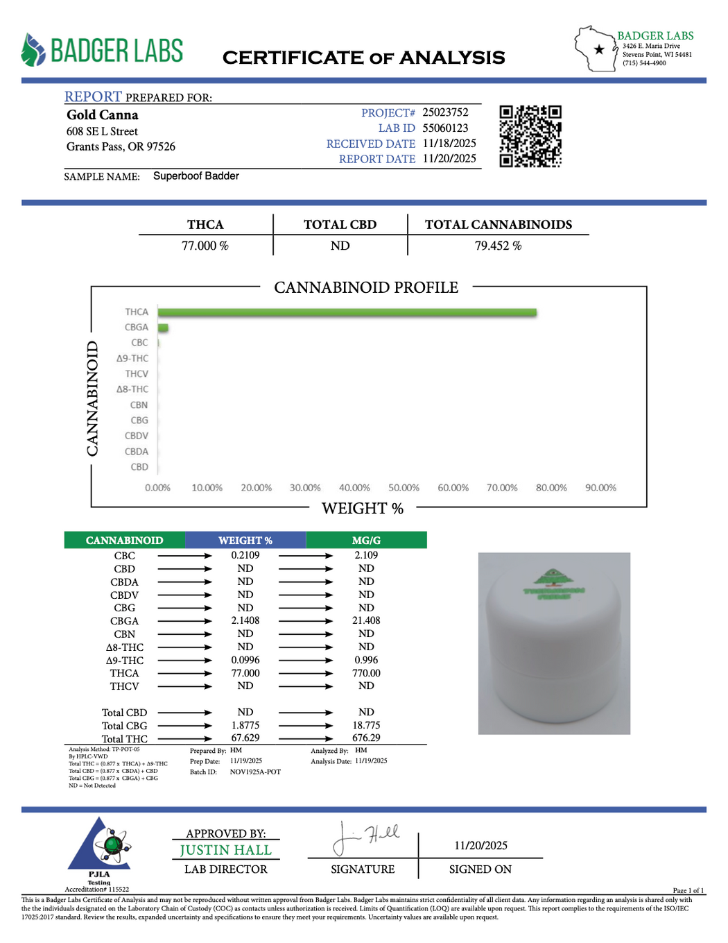 Superboof Badder - THCA Concentrate