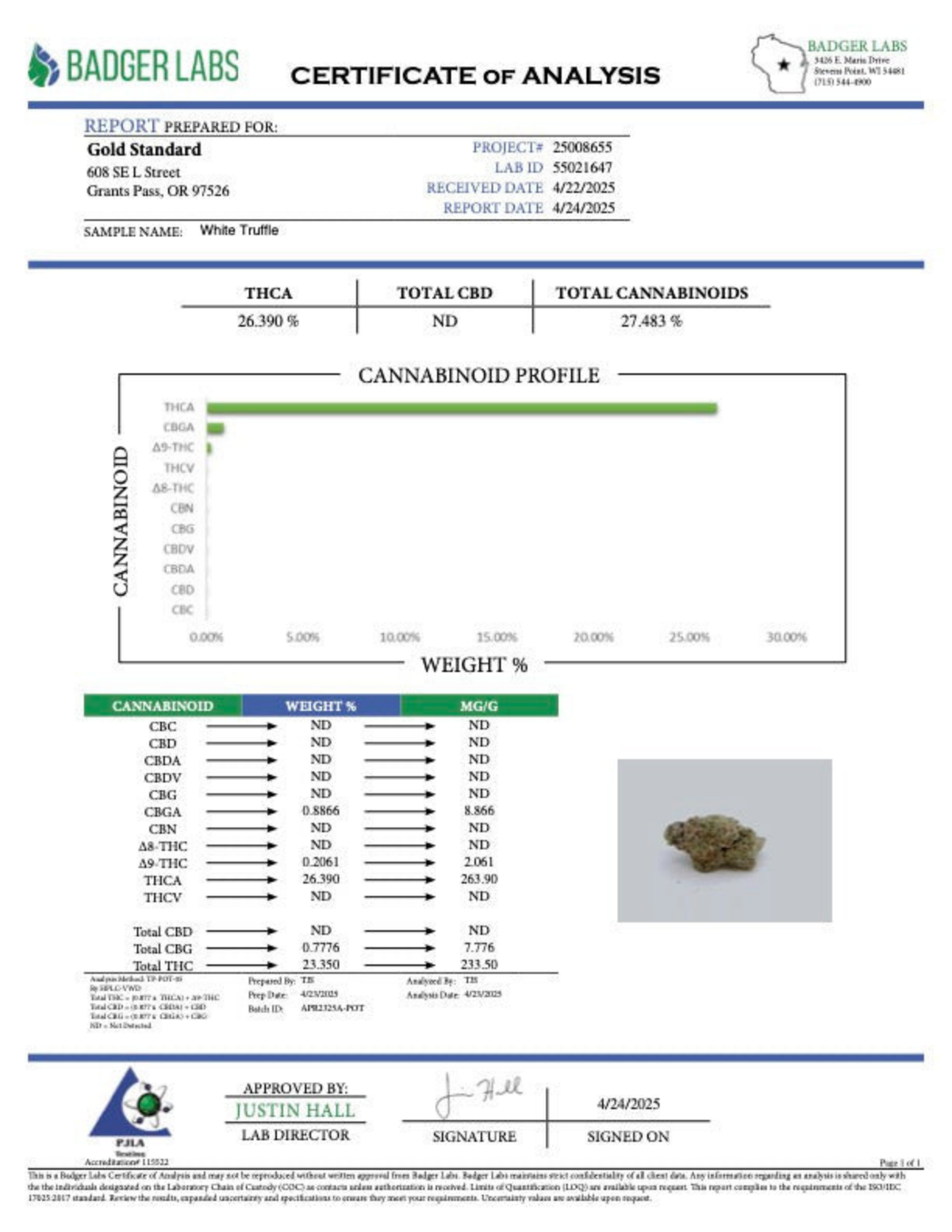 White Truffle - THCA Flower - Indoor Top Cut Exotic