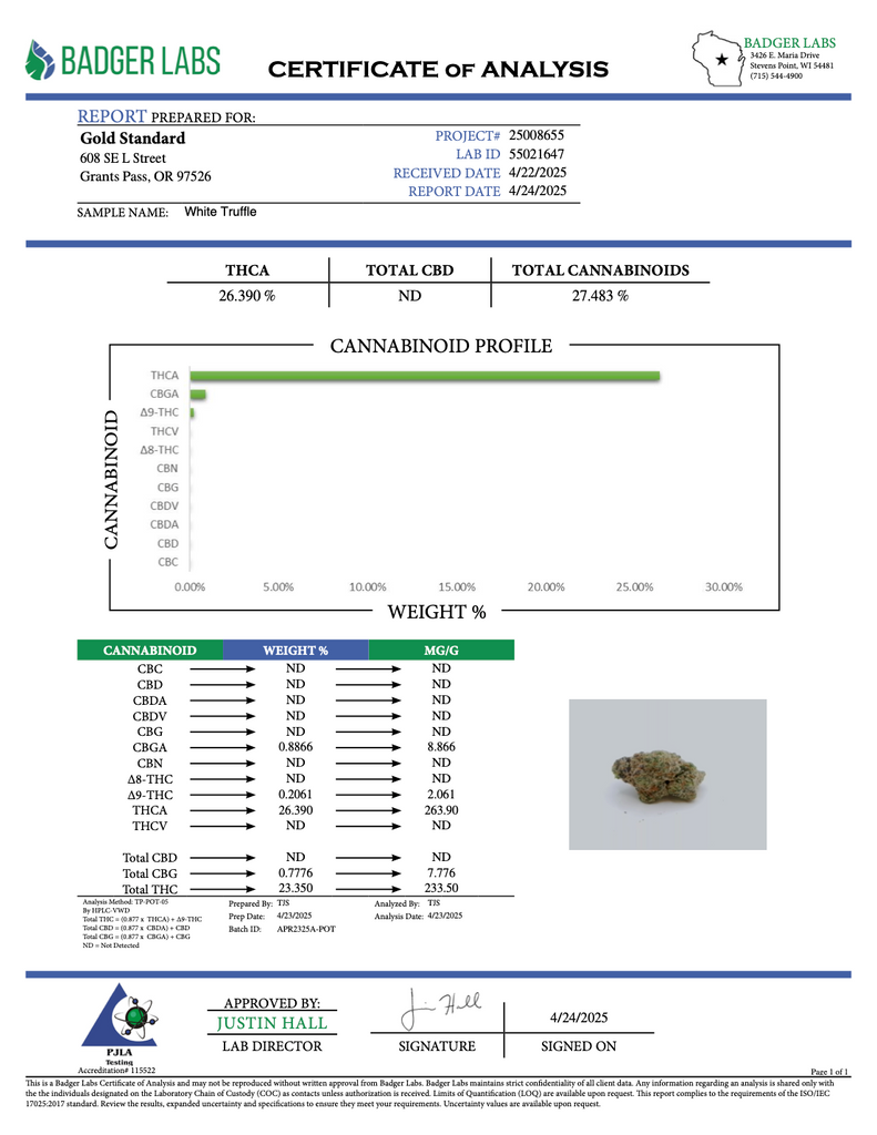 White Truffle - THCA BULK FLOWER - EXOTIC INDOOR