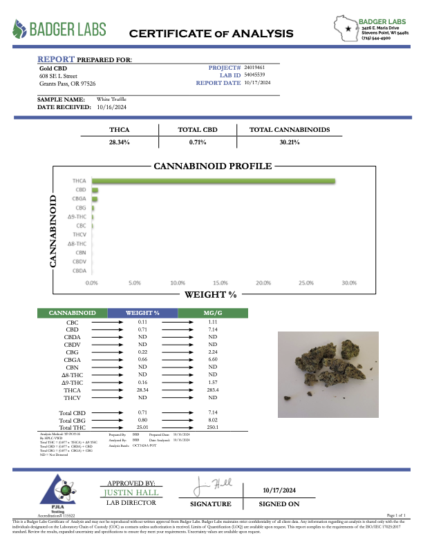 White Truffle - THCA BULK FLOWER - TOP SHELF