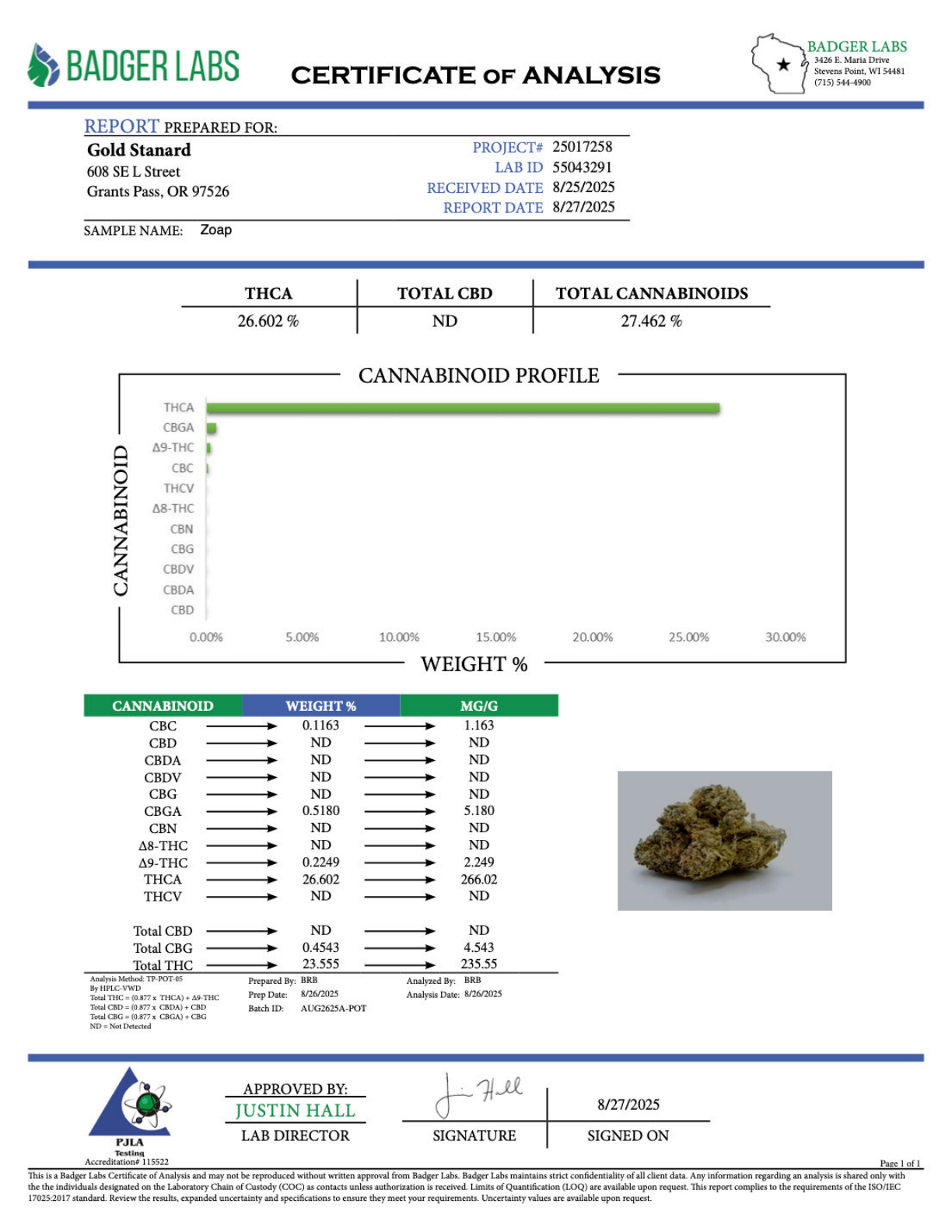 Zoap - THCA Flower - Greenhouse Gold Nuggets