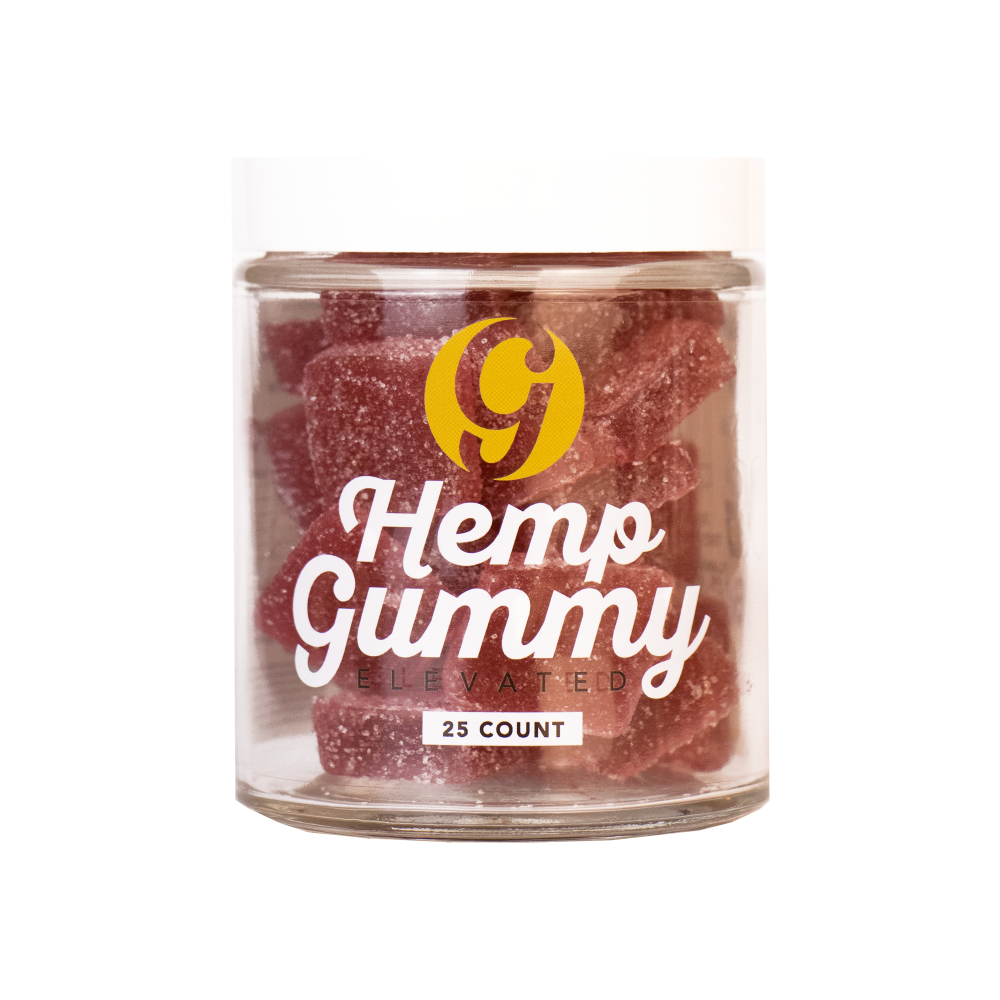 25mg Delta 9 THC / CBD Hemp Gummy Elevated 25 count Jar
